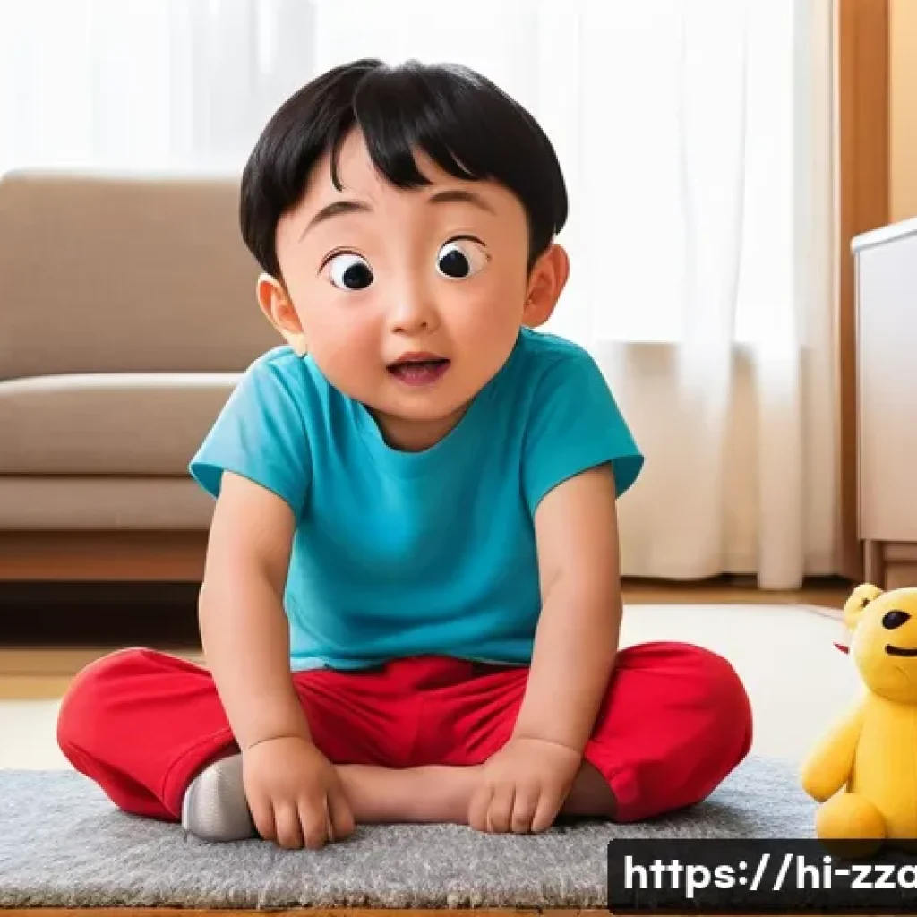 짱구와 현대 일본 가족 구조 - **Prompt: Shin-chan's Playful Antics at Home**
"A vibrant, colorful illustration of Shin-chan, a...